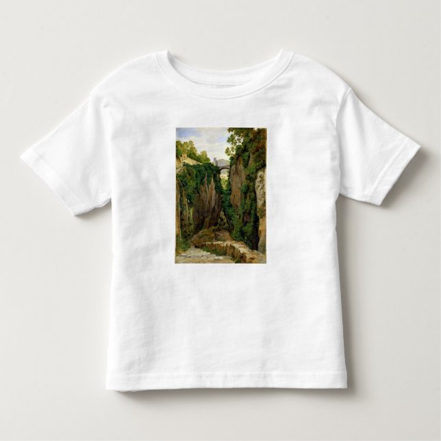 Camiseta De Bebé Barranco rocoso en Sorrento, 1823 (Anverso)