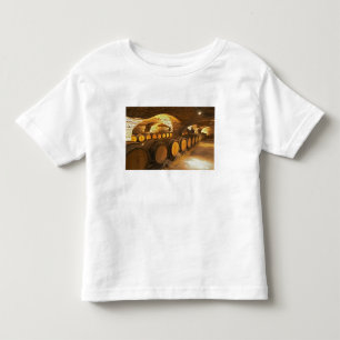 Camiseta De Bebé barriles de roble en el sótano en Domaine Comte
