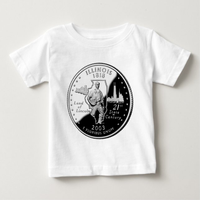 Camiseta De Bebé Barrio Estatal de Illinois (Anverso)