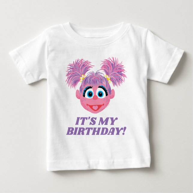 Camiseta De Bebé Barrio Sésamo | Abby Cadabby - Es mi cumpleaños (Anverso)