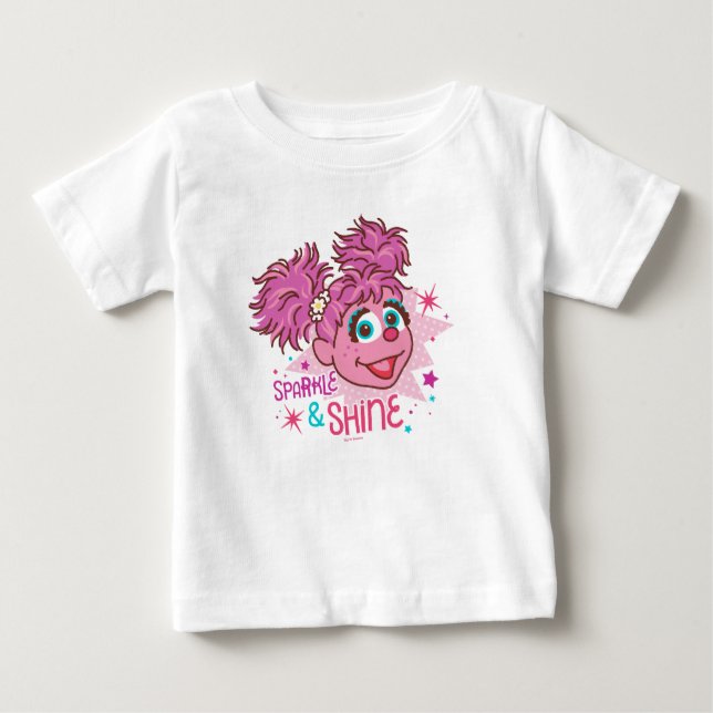 Camiseta De Bebé Barrio Sésamo | Abby Cadabby - Sparkle & Shine (Anverso)