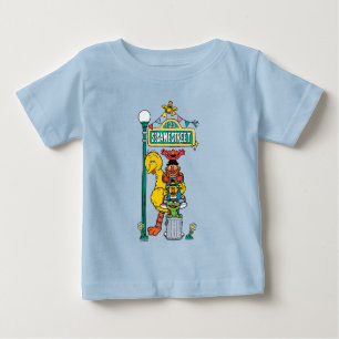 Camiseta De Bebé Barrio Sésamo   Bajo el Rótulo de Plaza Sésamo