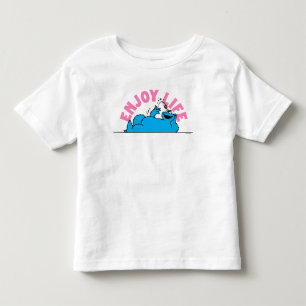 Camiseta De Bebé Barrio Sésamo   Cookie Monster Disfrutar la vida