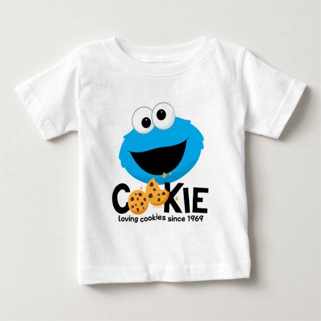 Camiseta De Bebé Barrio Sésamo | Cookies amantes de la galleta (Anverso)