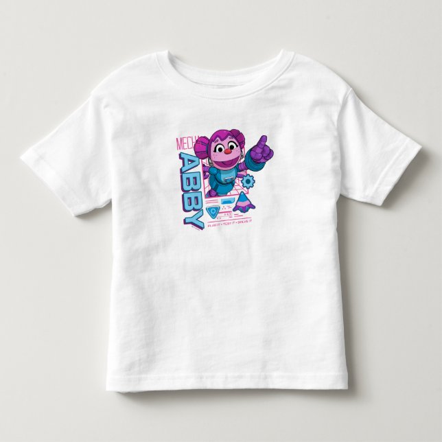 Camiseta De Bebé Barrio Sésamo | Edificios Mecha Abby Cadabby (Anverso)