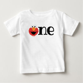 Camiseta De Bebé Barrio Sésamo | Elmo 1er cumpleaños Chalkboard Bab