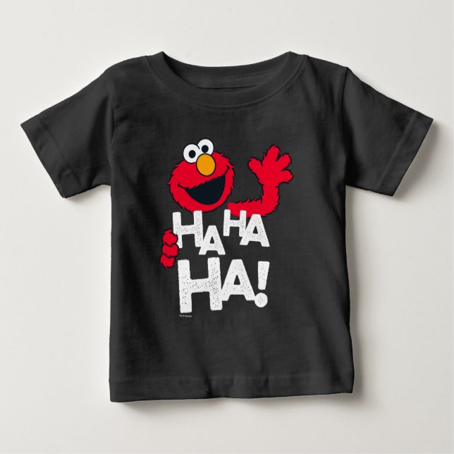 Camiseta De Bebé Barrio Sésamo | Elmo - ¡Ja ja! (Anverso)