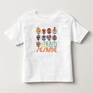 Camiseta De Bebé Barrio Sésamo   Equipo Sesame desde 1969