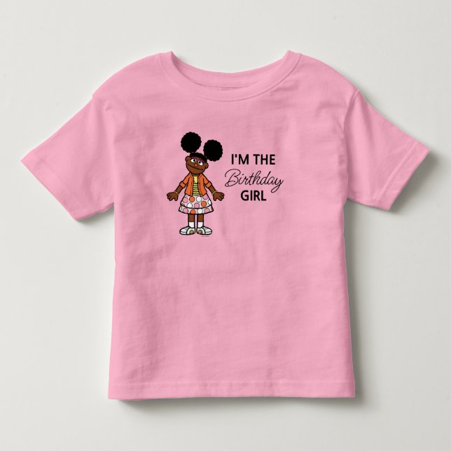 Camiseta De Bebé Barrio Sésamo | Gabrielle Birthday Chica (Anverso)