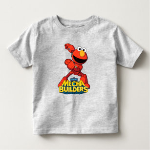 Camiseta De Bebé Barrio Sésamo   Mecha Builders Elmo