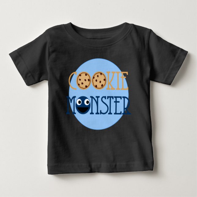 Camiseta De Bebé Barrio Sésamo | Monstruo de la cookie (Anverso)