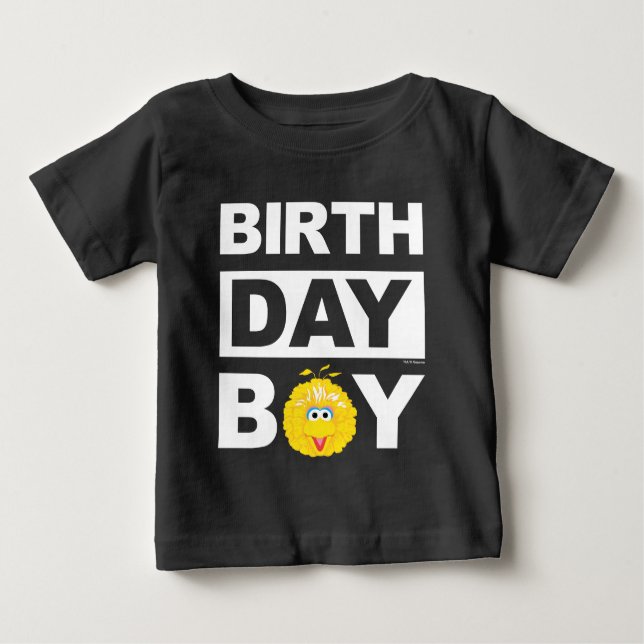 Camiseta De Bebé Barrio Sésamo | Pájaro grande - niño de cumpleaños