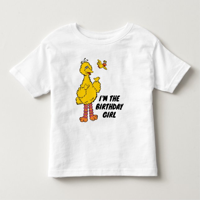 Camiseta De Bebé Barrio Sésamo | Pájaros grandes y pequeños (Anverso)