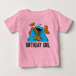 Camiseta De Bebé Barrio Sésamo | Primer cumpleaños de Cookie Monste