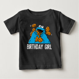Camiseta De Bebé Barrio Sésamo | Primer cumpleaños de Cookie Monste