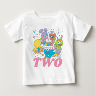 Camiseta De Bebé Barrio Sésamo   Segundo cumpleaños del bebé