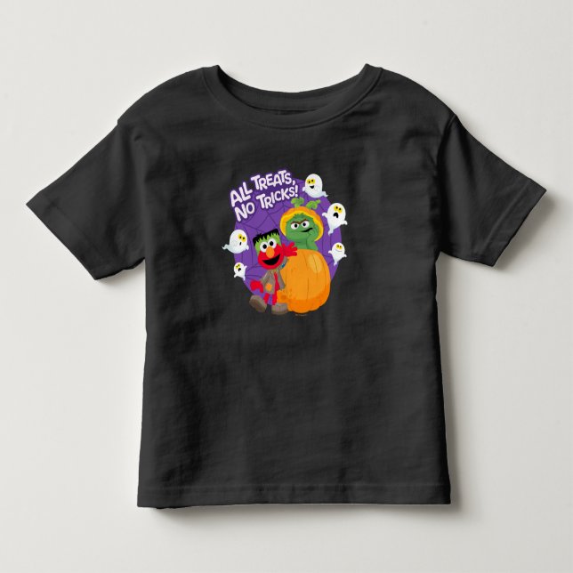 Camiseta De Bebé Barrio Sésamo | ¡Todos los trucos, sin tratamiento (Anverso)