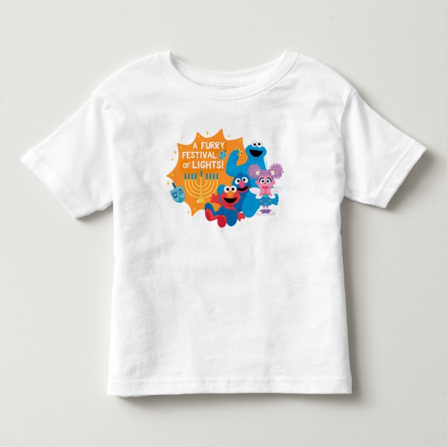Camiseta De Bebé Barrio Sésamo | ¡Un Festival de Luces Furtivo! (Anverso)