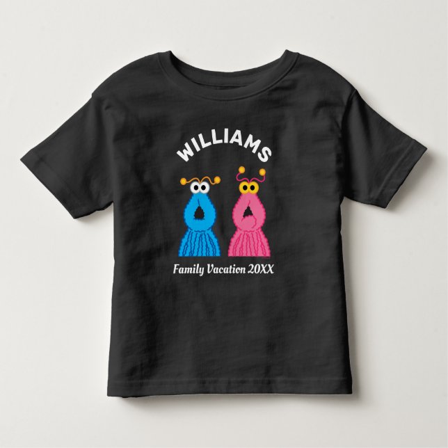 Camiseta De Bebé Barrio Sésamo | Vacaciones Familiares Marítimas (Anverso)