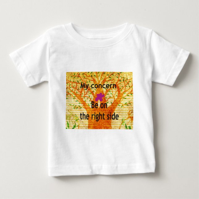 Camiseta De Bebé Basado en la rectitud de Baobab, la perspectiva de (Anverso)
