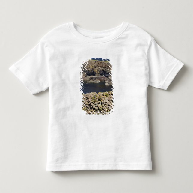 Camiseta De Bebé basalto poligonal, Staffa, frente a la isla de Mul (Anverso)