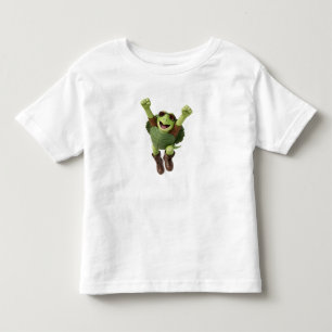 Camiseta De Bebé Base de Torin 3D Caparazón Verde