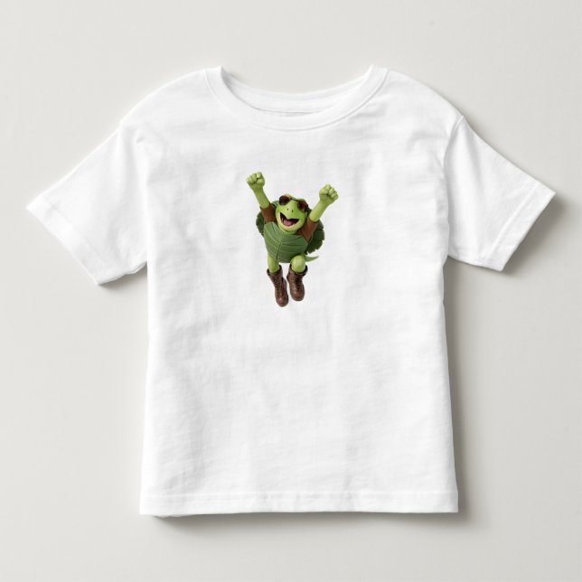Camiseta De Bebé Base de Torin 3D Caparazón Verde (Anverso)