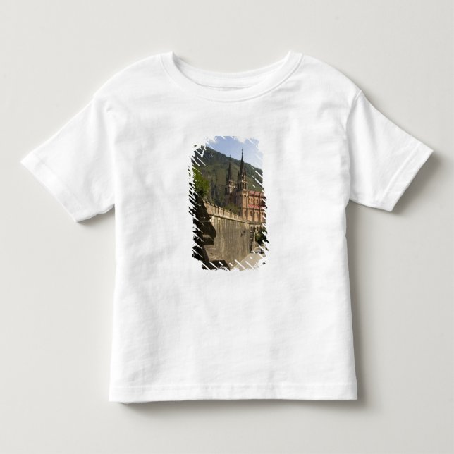 Camiseta De Bebé Basílica de Covadonga, noroeste de España. (Anverso)