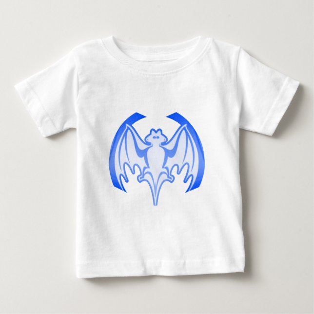 Camiseta De Bebé Bat Blue Inv El MUSEO Regalos Zazzle (Anverso)
