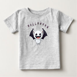 Camiseta De Bebé Bat d'Halloween mignonne