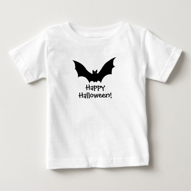 Camiseta De Bebé Bat Happy Halloween Spooky (Anverso)