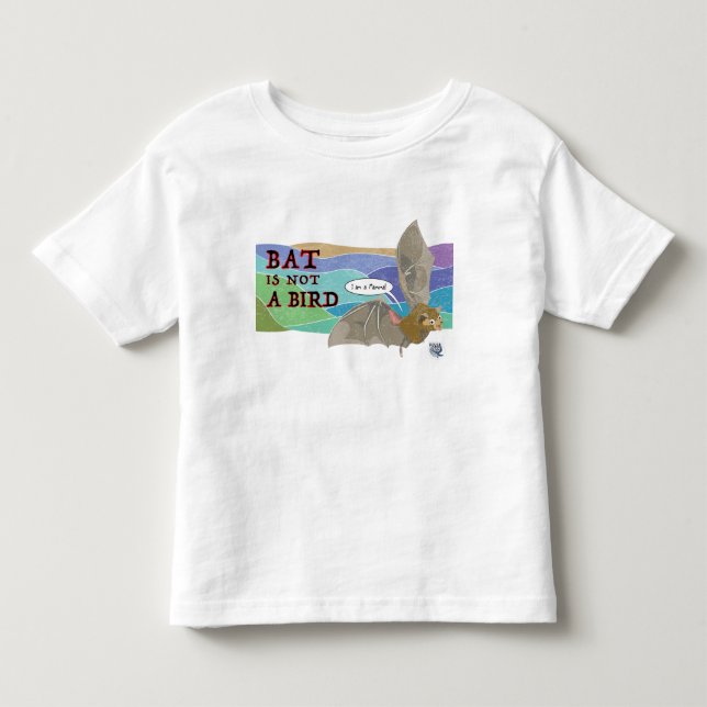 Camiseta De Bebé Bat no es un pájaro (Anverso)