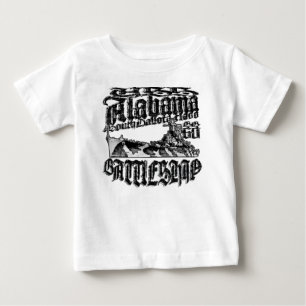 Camiseta De Bebé Batalla Alabama Baby Romper T-Shirt