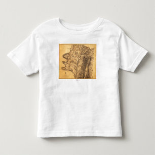 Camiseta De Bebé Batalla de Antietam - mapa panorámico 6 de la