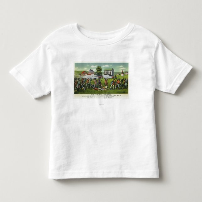 Camiseta De Bebé Batalla de la escena de Lexington (Anverso)