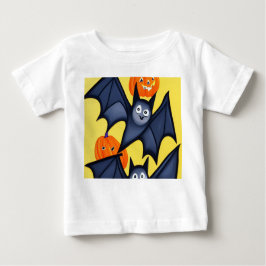 Camiseta De Bebé Batería y calabazas