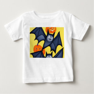 Camiseta De Bebé Batería y calabazas