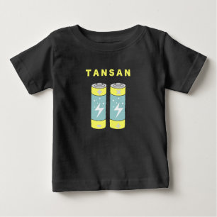 Camiseta De Bebé Baterías TANSAN
