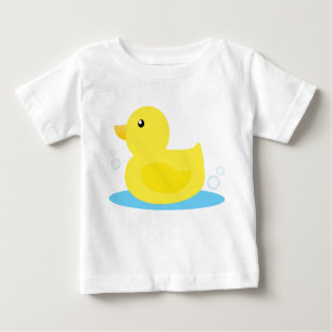 Camiseta De Bebé Bath Time Yellow Duck