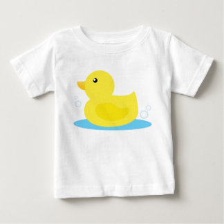 Camiseta De Bebé Bath Time Yellow Duck