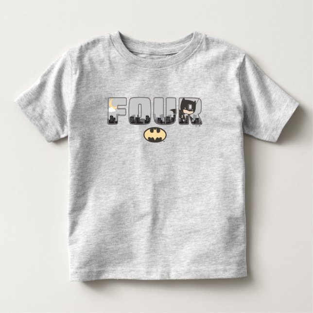 Camiseta De Bebé Batman | Cuarto Cumpleaños (Anverso)
