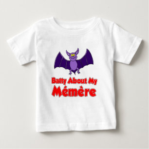 Camiseta De Bebé Batty Acerca De Mi Memere