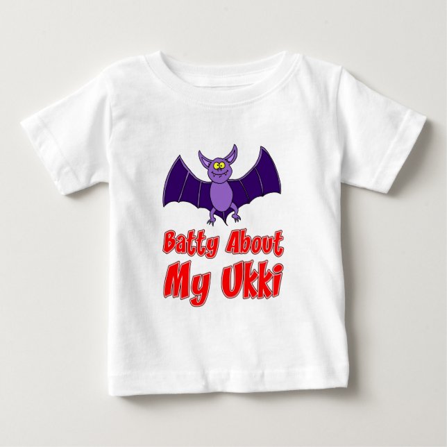 Camiseta De Bebé Batty Acerca De Mi Ukki (Anverso)