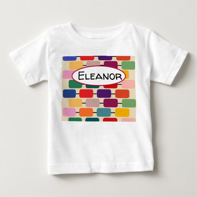 Camiseta De Bebé Bauhaus Abacus (Anverso)
