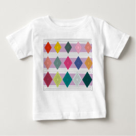 Camiseta De Bebé Bauhaus Diamond Quilt