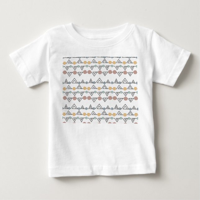 Camiseta De Bebé Bauhaus Triangles (Anverso)