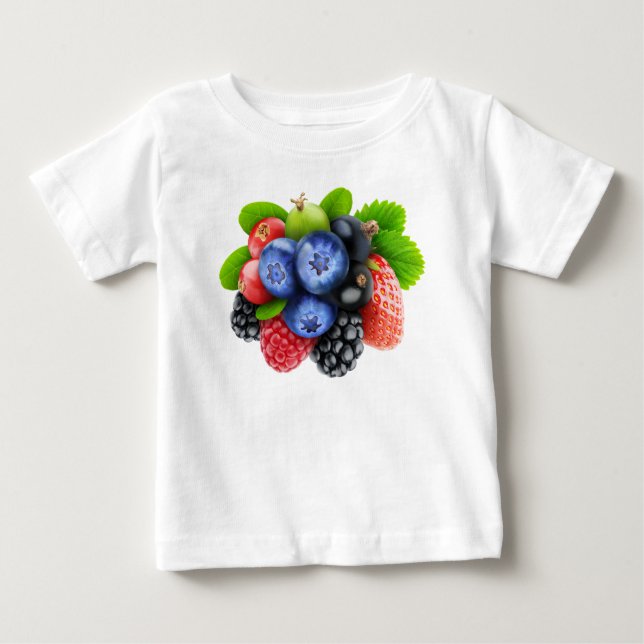 Camiseta De Bebé Bayas frescas (Anverso)
