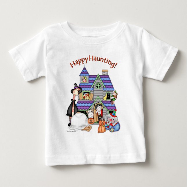 Camiseta De Bebé ¡BaZoPeoples Feliz Haunting! (Anverso)