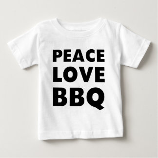 Camiseta De Bebé Bbq del amor de la paz