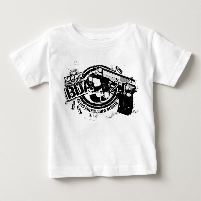 Camiseta De Bebé BDA 9 Camiseta Romper Bebé (Anverso)
